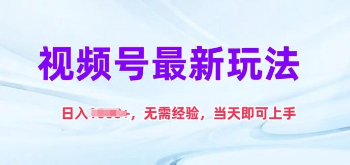 视频号最新玩法，日入1k+，无需经验，当天即可上手【揭秘】-策里行间