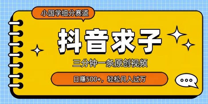 小国学细分赛道，三分钟一条原创视频，日赚500+，可矩阵复制-策里行间