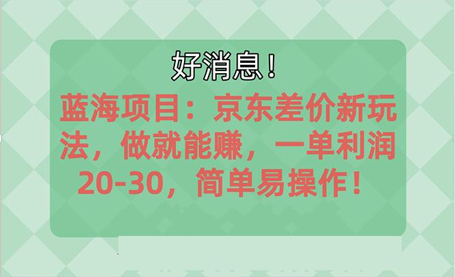 越早知道越能赚到钱的蓝海项目：京东大平台操作，一单利润20-30，简单…-策里行间