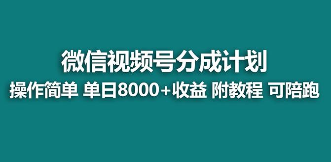 【蓝海项目】视频号分成计划最新玩法，单天收益8000+，附玩法教程，24年…-策里行间