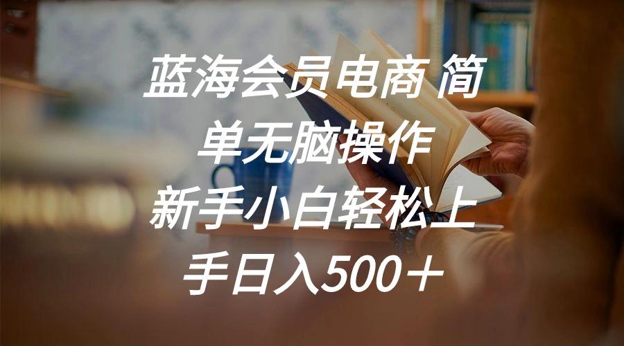 蓝海会员电商 简单无脑操作 新手小白轻松上手日入500＋-策里行间