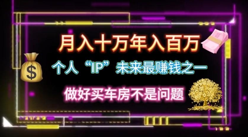 个人“ip”月入10w，年入100w-策里行间