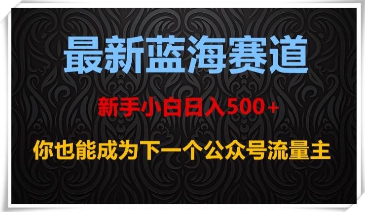 最新蓝海赛道，新手小白日入500+，你也能成为下一个公众号流量主【揭秘】-策里行间