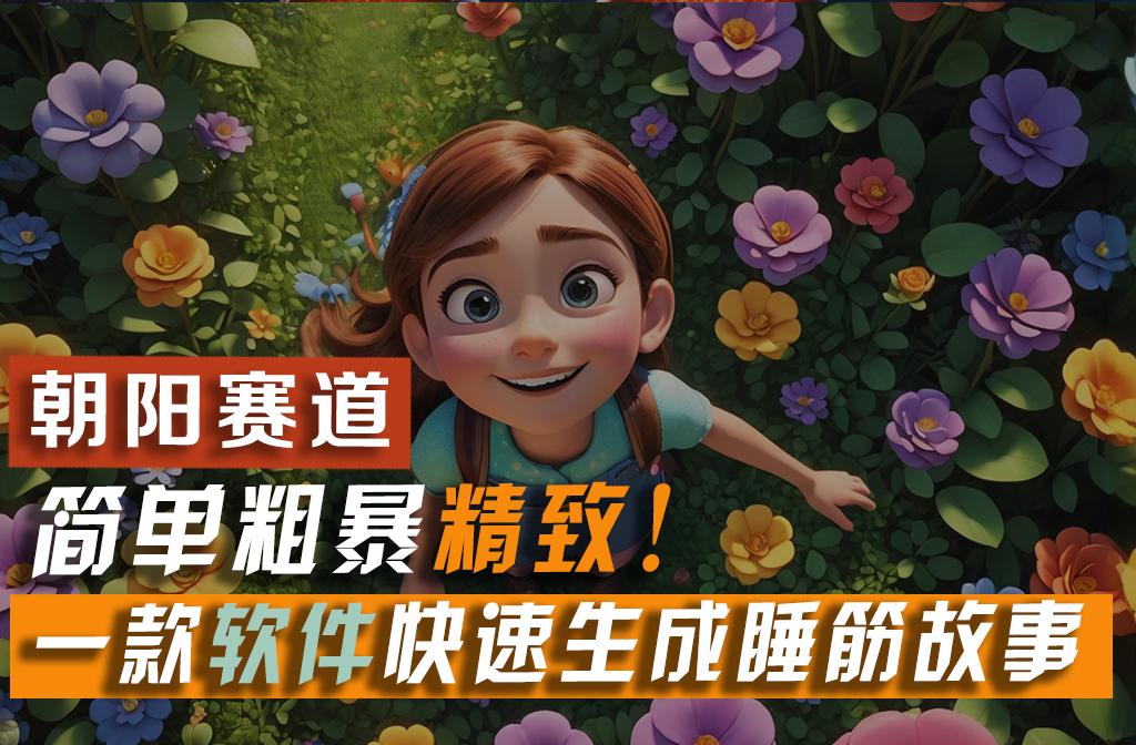 利用一款软件5分钟一条爆款睡筋故事，简单粗暴精致！小白月入2w+-策里行间
