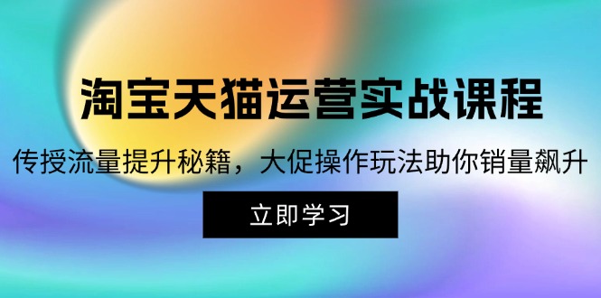 淘宝&天猫运营实战课程，传授流量提升秘籍，大促操作玩法助你销量飙升-策里行间