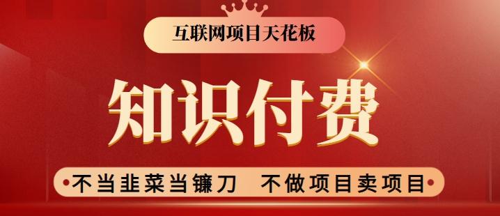 2024互联网项目天花板，新手小白也可以通过知识付费月入10W，实现财富自由【揭秘】-策里行间