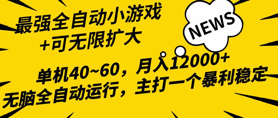 (10046期)2024最新全网独家小游戏全自动，单机40~60,稳定躺赚，小白都能月入过万-策里行间