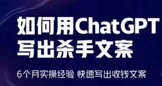 如何用ChatGPT写出杀手文案，6个月实操经验，快速写出收钱文案-策里行间