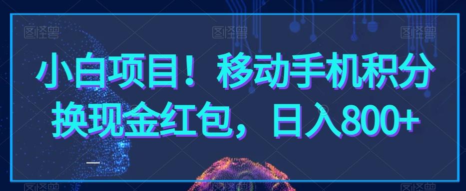 小白项目！移动手机积分换现金红包，日入800+-策里行间
