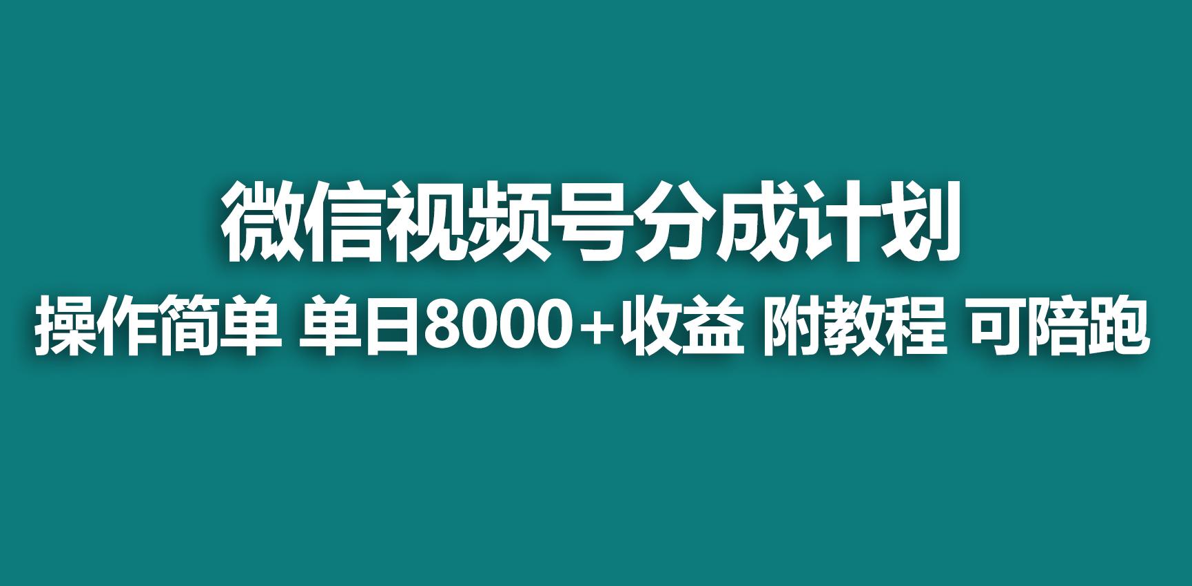 【蓝海项目】视频号分成计划，快速开通收益，单天爆单8000+，送玩法教程-策里行间