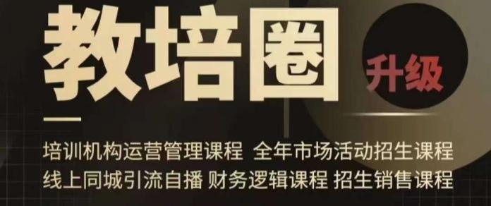 旺仔爸爸教培圈课程(运营／管理／招生／引流全套课程)，同城引流自播方案-策里行间