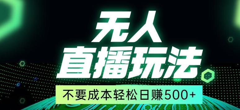 全网首发24年最新无人直播玩法，不需要成本，无需人力，一台电脑24小时为你工作-策里行间