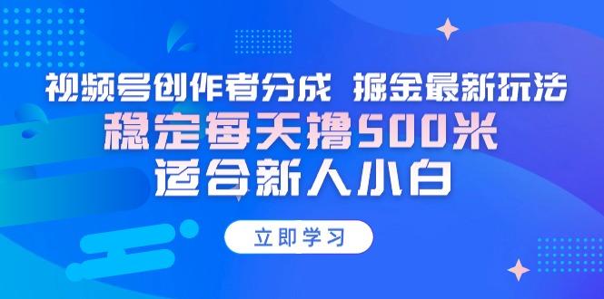 【蓝海项目】视频号创作者分成 掘金最新玩法 稳定每天撸500米 适合新人小白-策里行间