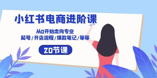 小红书电商进阶课：从0开始走向专业 起号/开店流程/爆款笔记/等等(20节-策里行间