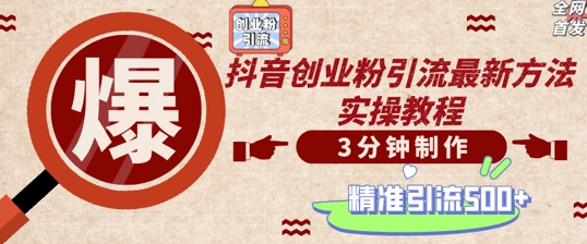 轻松制作创业类视频，一天被动加精准创业粉500+【揭秘】-策里行间