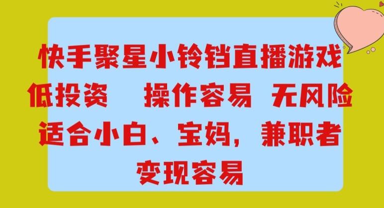 快手小铃铛游戏项目，低投入零风险，操作简单变现快-策里行间