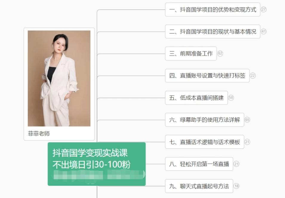 抖音国学变现项目：不出境日引30-100粉实战课程-策里行间