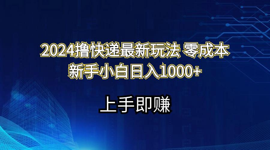 2024撸快递最新玩法零成本新手小白日入1000+-策里行间