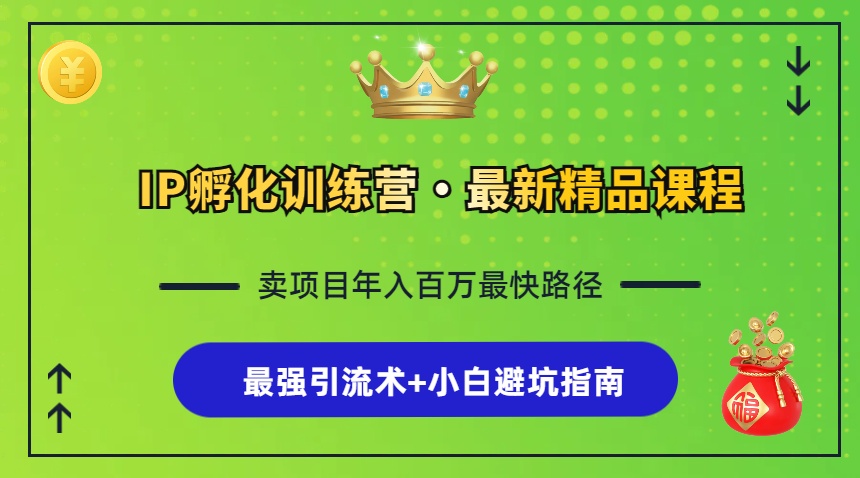IP孵化训练营，知识付费全流程+最强引流术+小白避坑指南-策里行间
