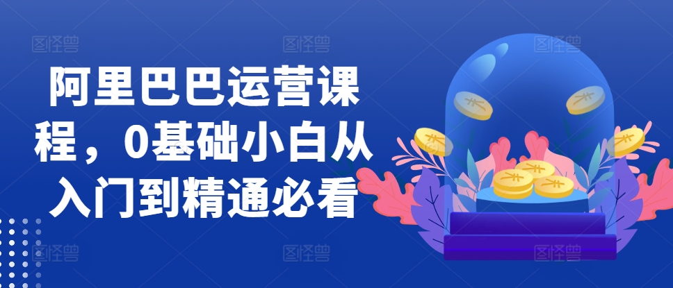 阿里巴巴运营课程，0基础小白从入门到精通必看-策里行间