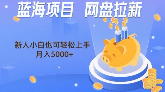 蓝海项目网盘拉新，新人小白也可操作，每月收入5000+-策里行间