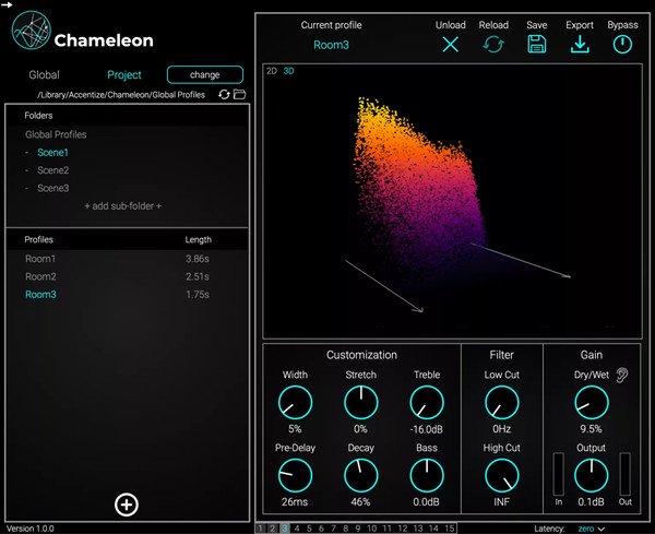 Accentize Chameleon(智能音频插件) v2.1.1 免费版-策里行间