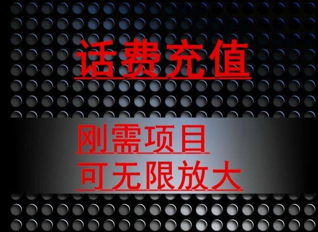 最新蓝海项目，刚需赛道，95折充话费月入5位数-策里行间