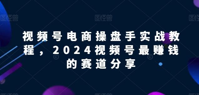 视频号电商实战教程，2024视频号最赚钱的赛道分享-策里行间