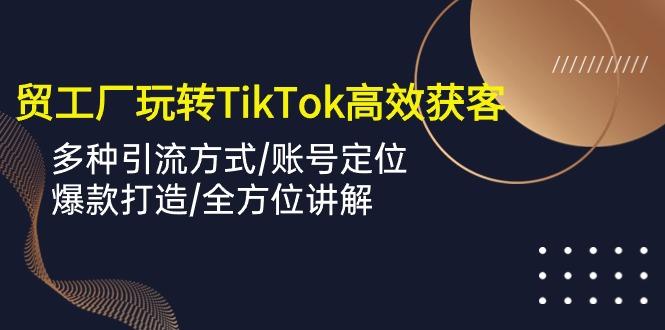 外贸工厂玩转TikTok高效获客，多种引流方式/账号定位/爆款打造/全方位讲解-策里行间