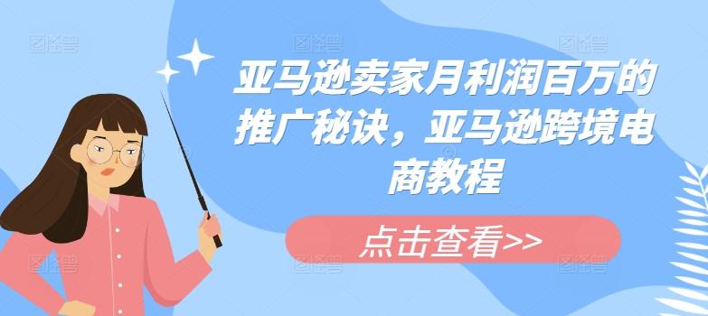亚马逊卖家月利润百万的推广秘诀，亚马逊跨境电商教程-策里行间
