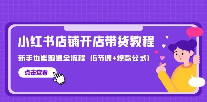 (9883期)最新小红书店铺开店带货教程，新手也能跑通全流程(6节课+爆款公式)-策里行间