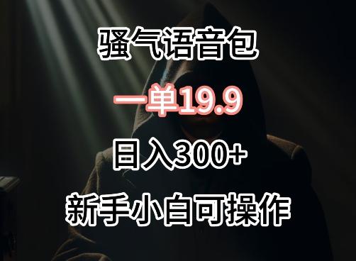 0成本卖骚气语音包，一单19.9.日入300+【揭秘】-策里行间