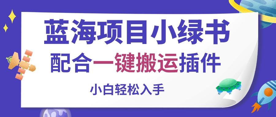 蓝海项目小绿书，配合一键搬运插件，小白轻松入手-策里行间
