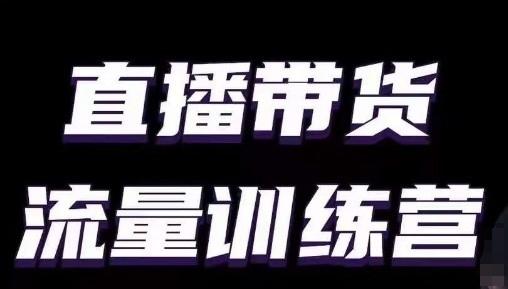 直播带货流量训练营，小白主播必学直播课-策里行间