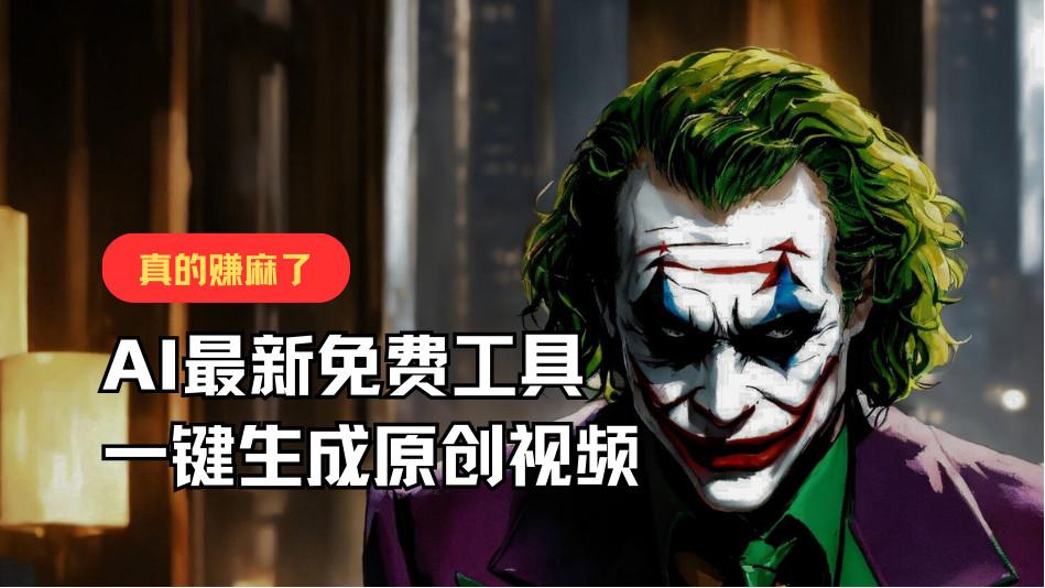 最新免费AI工具，一键生成原创视频，佛系搬运，轻松月入10000+！-策里行间