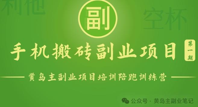 手机搬砖小副业项目训练营1.0，实测1小时收益50+，一部手机轻松日入100+-策里行间