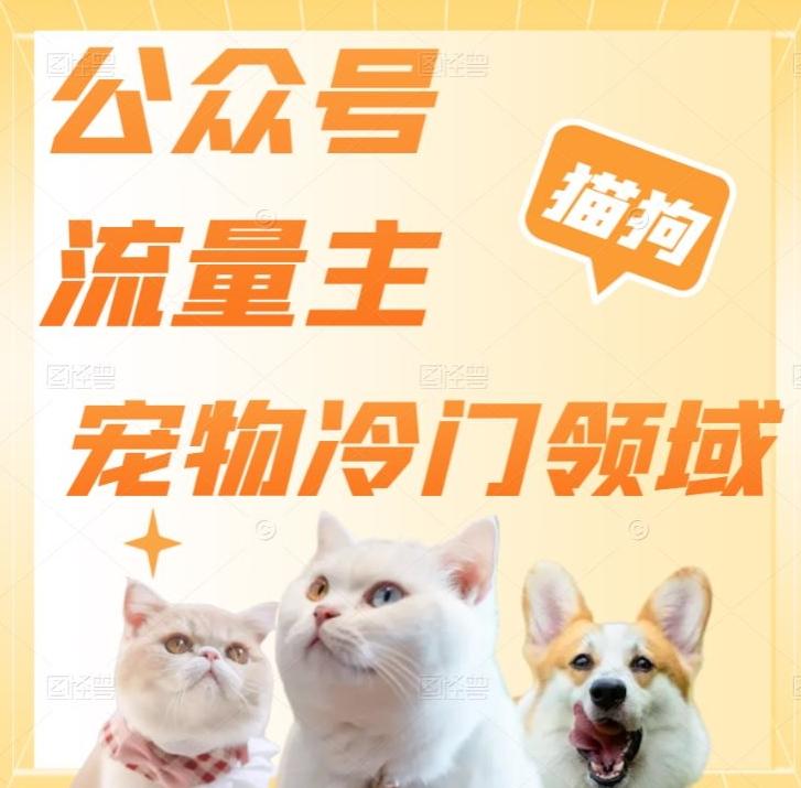 公众号流量主，萌宠冷门领域，单日收益2000+，简单暴力掘金，矩阵操作，无限放大收益！-策里行间