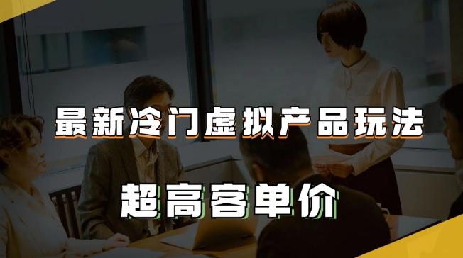 最新冷门虚拟产品玩法，超高客单价，月入2-3万＋【揭秘】-策里行间