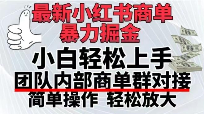 最新小红书商单，暴力掘金，单月稳定变现3W+-策里行间