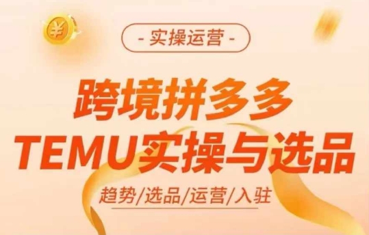 跨境拼多多TEMU实操与选品，多多temu跨境选品运营实操-策里行间