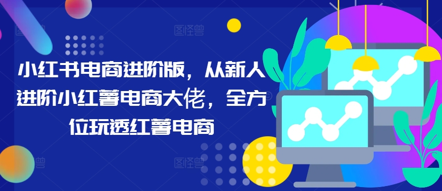 小红书电商进阶版，从新人进阶小红薯电商大佬，全方位玩透红薯电商-策里行间