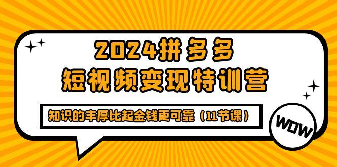 (9817期)2024拼多多短视频变现特训营，知识的丰厚比起金钱更可靠(11节课)-策里行间