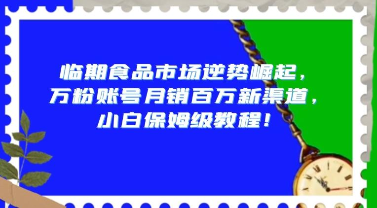 临期食品市场逆势崛起，万粉账号月销百万新渠道，小白保姆级教程【揭秘】-策里行间