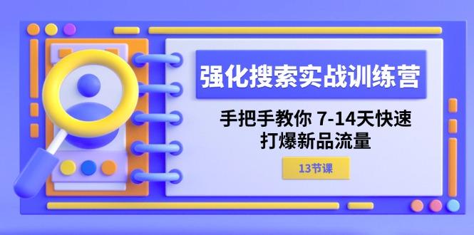 强化 搜索实战训练营，手把手教你 7-14天快速-打爆新品流量(13节课-策里行间
