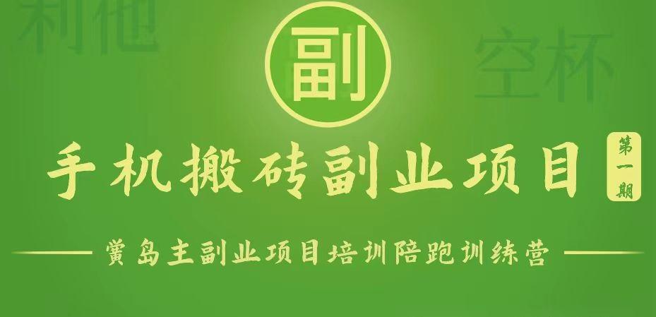 手机搬砖小副业项目训练营1.0，能用手机做的简单小副业-策里行间