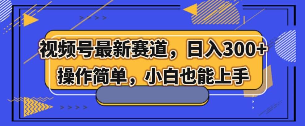 视频号最新赛道，日入300+，新手小白轻松掌握-策里行间