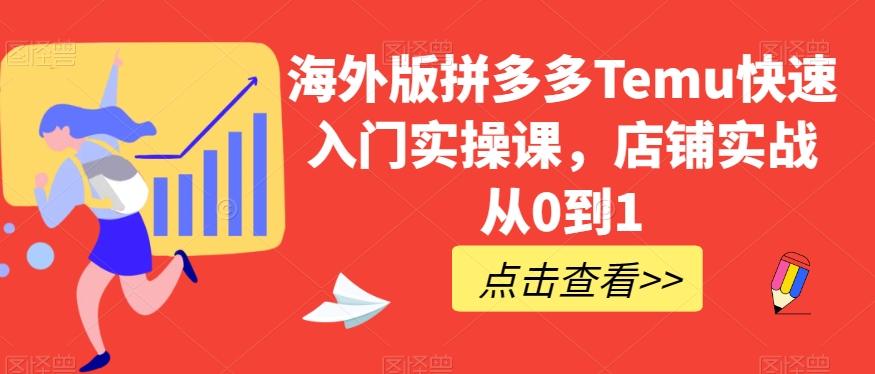 海外版拼多多Temu快速入门实操课，店铺实战从0到1-策里行间