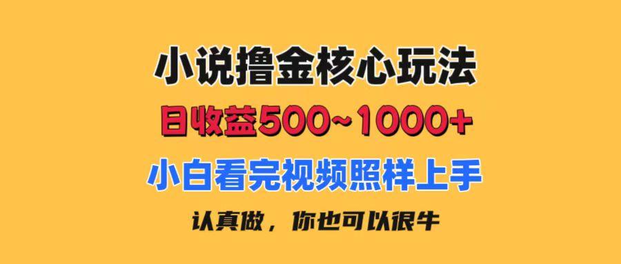 小说撸金核心玩法，日收益500-1000+，小白看完照样上手，0成本有手就行-策里行间