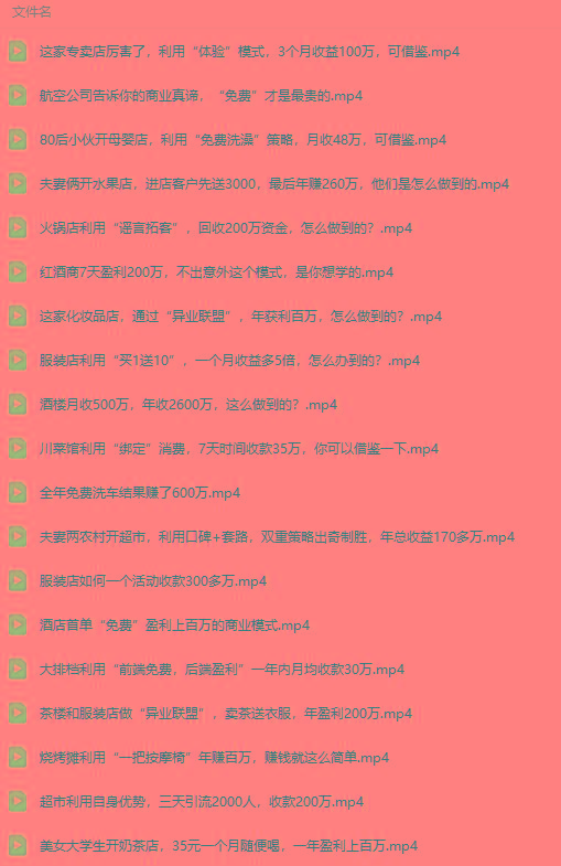 图片[5]-(9607期)真实有效391套商业模式，年入几十到几百万案例解析(电子书+视频+图文)-策里行间