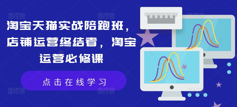 淘宝天猫实战陪跑班，店铺运营终结者，淘宝运营必修课-策里行间
